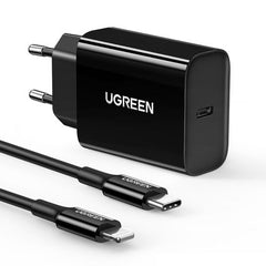 Ugreen 50799 Pd20W Mfi Certified Fast Charger Black Eu