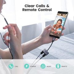 Buy Ugreen 60165 2 in 1 USB C Headphone &amp; Charge Adapter from Vmart in Pakistan