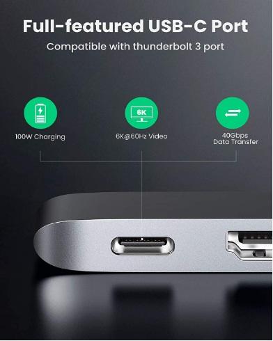 Ugreen 60559 5 in 2 USB C Hub for MacBook Pro/Air