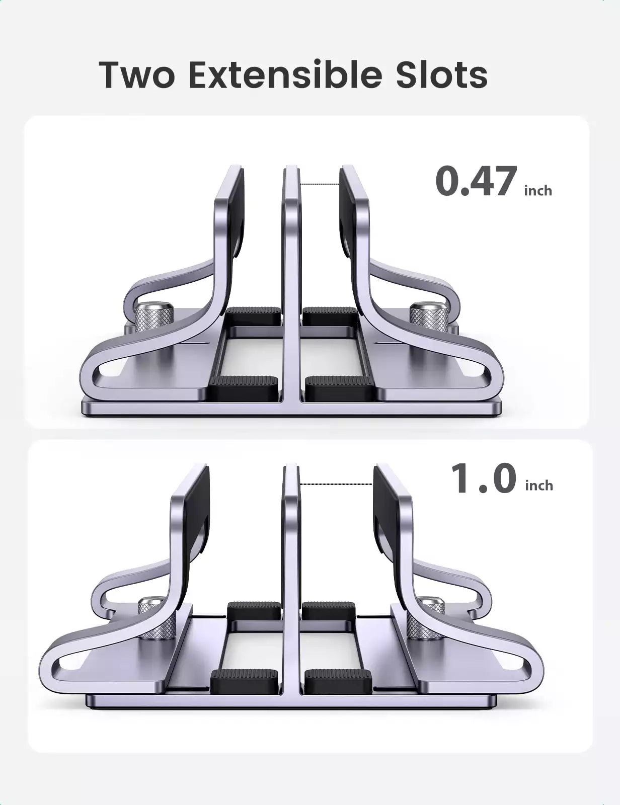 Ugreen 60643 Vertical Dual Slot Laptop Stand for Desk