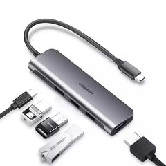 Ugreen 70495 5-in-1 USB Type C Multifunction Adapter Hub