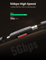 Buy Ugreen 80191 2-in-1 USB A &amp; USB C Card Reader from Vmart in Pakistan