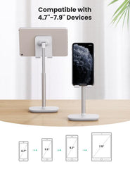 Ugreen 80358 Height Adjustable Desk Phone Holder - White