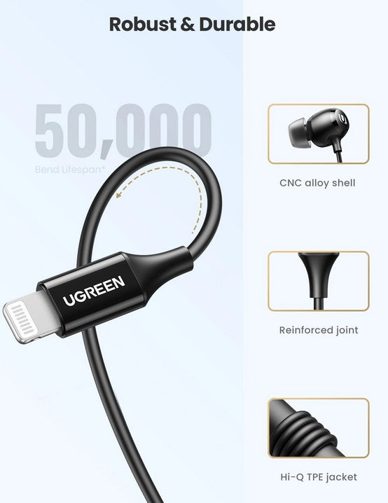 Ugreen 80655 In-Ear Lightning Headphone