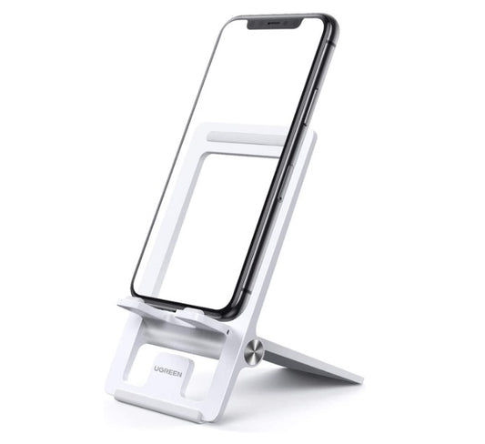 Buy Ugreen 80703 Phone Stand Foldable Cell Phone Desk Holder - White from Vmart in Pakistan