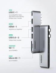 Buy Ugreen 80856 6 in 2 USB C Hub for MacBook Pro from Vmart in Pakistan