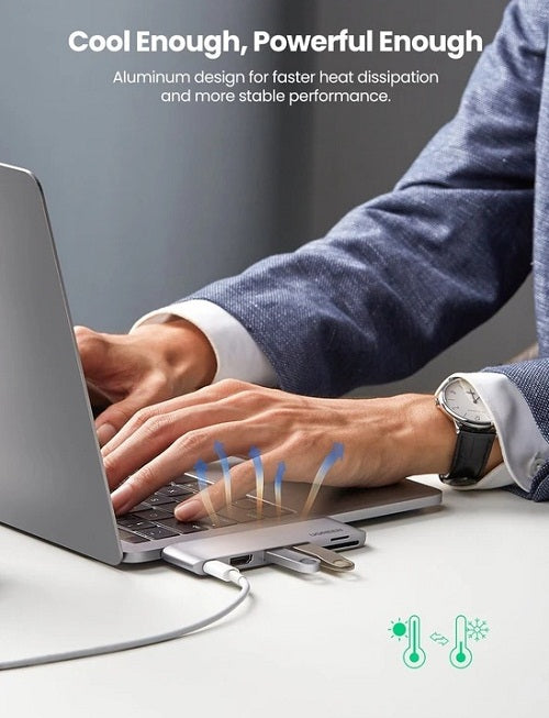 Buy Ugreen 80856 6 in 2 USB C Hub for MacBook Pro from Vmart in Pakistan