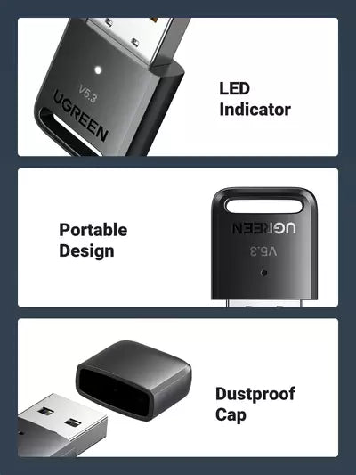 Ugreen 90225 V5.3 USB Bluetooth Adapter