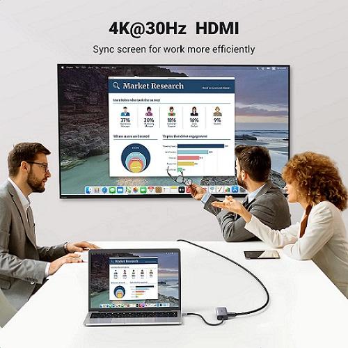 Buy Ugreen 90568 7 in 1 USB C Hub with 4K HDMI from Vmart in Pakistan
