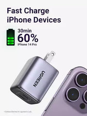 Buy Ugreen 90572 Nexode 45W USB C GaN 2 Ports Wall Charger from Vmart in Pakistan