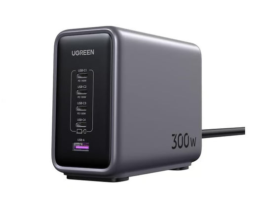 Buy Ugreen 90903B Nexode 300W 5-Port PD GaN Fast Charger from Vmart in Pakistan