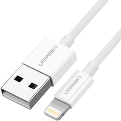 Ugreen MFi Lightning to USB Charging Cable (1M White)