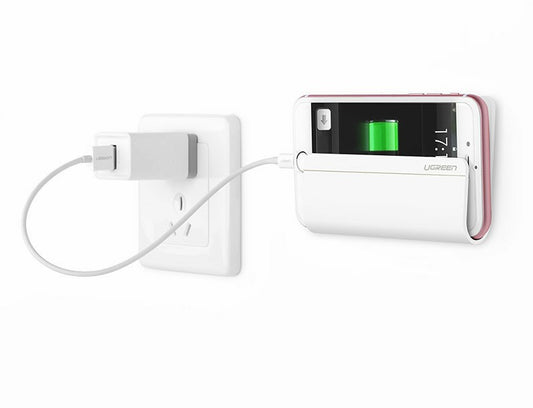 Buy Ugreen Wall Mount Phone Holder with Adhesive Strips - White from Vmart in Pakistan