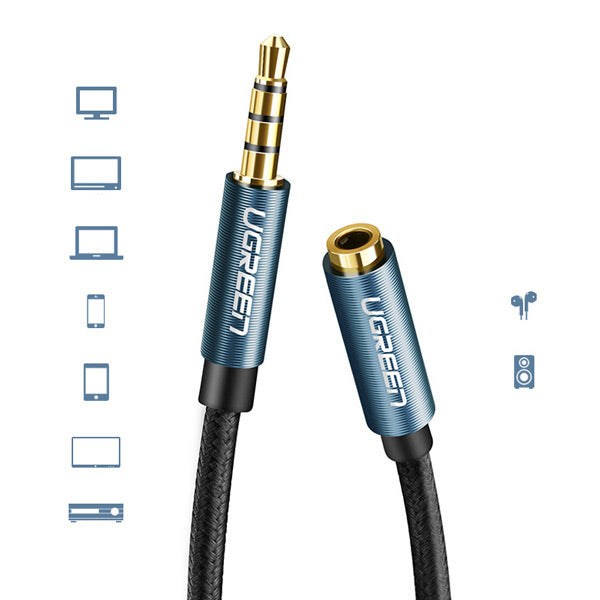 Ugreen 3.5mm Male To 3.5mm Female Extension Cable 2m