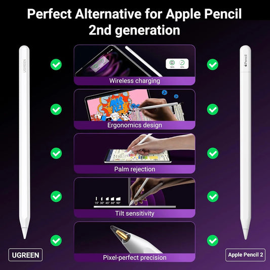 Buy Ugreen 15910 Wireless Charging Smart Stylus Pen for iPad Vmart in Pakistan