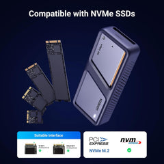 Buy Ugreen 15976 40Gbps M.2 NVMe Enclosure with Cooling Fan Vmart in Pakistan