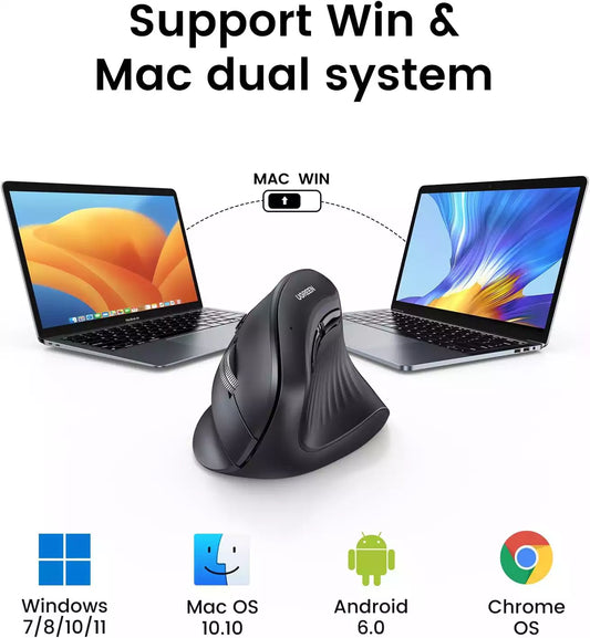 Buy Ugreen 25444 Vertical Mouse Wireless Ergonomic Mouse from Vmart in Pakistan