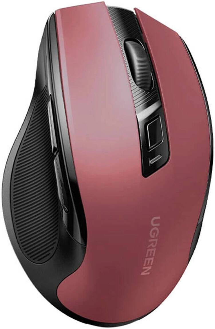 Ugreen 25752 Wireless Ergonomic Silent Click Mouse Red