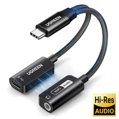 Ugreen 25837 Magnetic 2 in 1 USB C to 3.5mm Audio Adapter and Charger with PD 60W