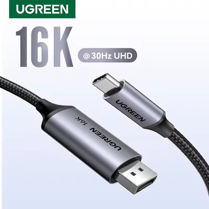 Buy Ugreen 25864 USB-C to DisplayPort 2.1 16K Cable 1.5m from Vmart in Pakistan