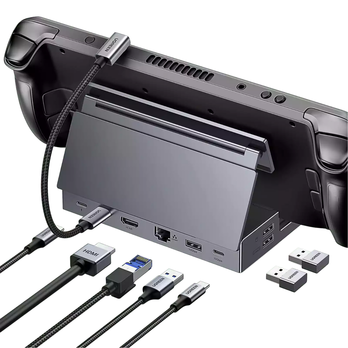 Buy Ugreen 25869 9 in 1 Steam Deck Docking Station (4K@60Hz PD 100W) Vmart in Pakistan