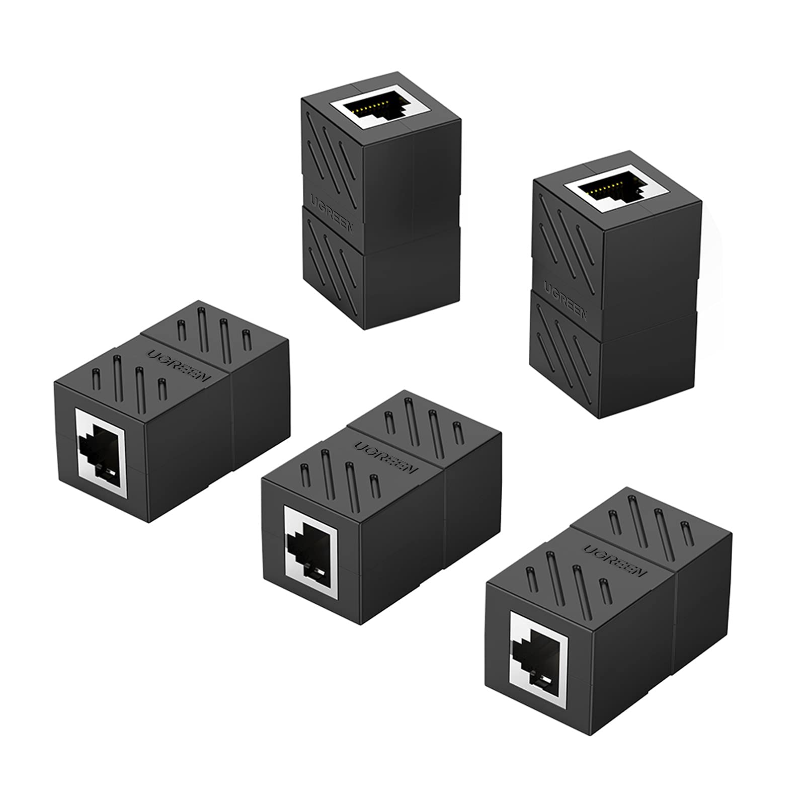 Buy Ugreen 30717 RJ45 Ethernet Cable Extender Adapter (coupler) 5pcs from Vmart in Pakistan
