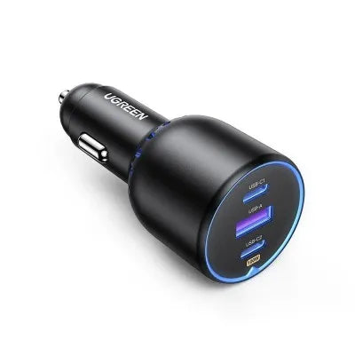 Buy Ugreen 35025 130W Dual Type-C & 1x USB Port Metal Car Charger Vmart in Pakistan