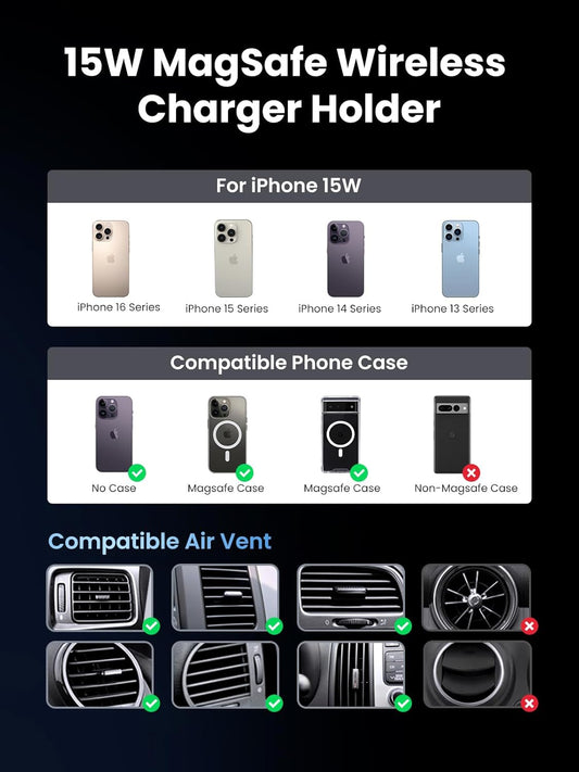 Buy Ugreen 35970 Magnetic Car Wireless Charger from Vmart in Pakistan