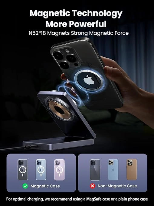 Buy Ugreen 45056 2-in-1 Magnetic (Phone and AirPods) Wireless Charger from Vmart in Pakistan