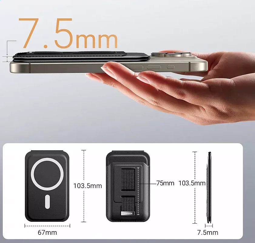 Buy Ugreen 45166 Magnetic Wallet with Stand + Grip from Vmart in Pakistan