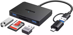 Buy Ugreen 45167 USB-C 4 In 1 Card Reader With 2X USB3.0 + 1X SD/TF from Vmart in Pakistan