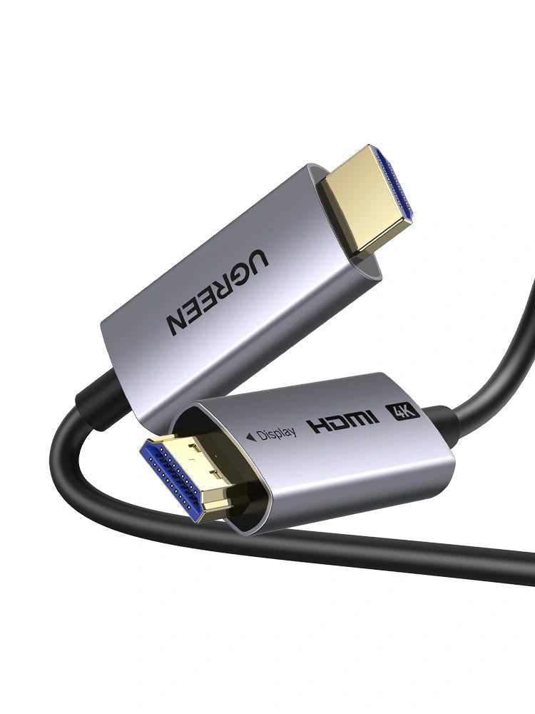 Buy Ugreen 45503 HDMI 4K Fiber Optic Cable Male to Male Aluminum Shell 10m from Vmart in Pakistan
