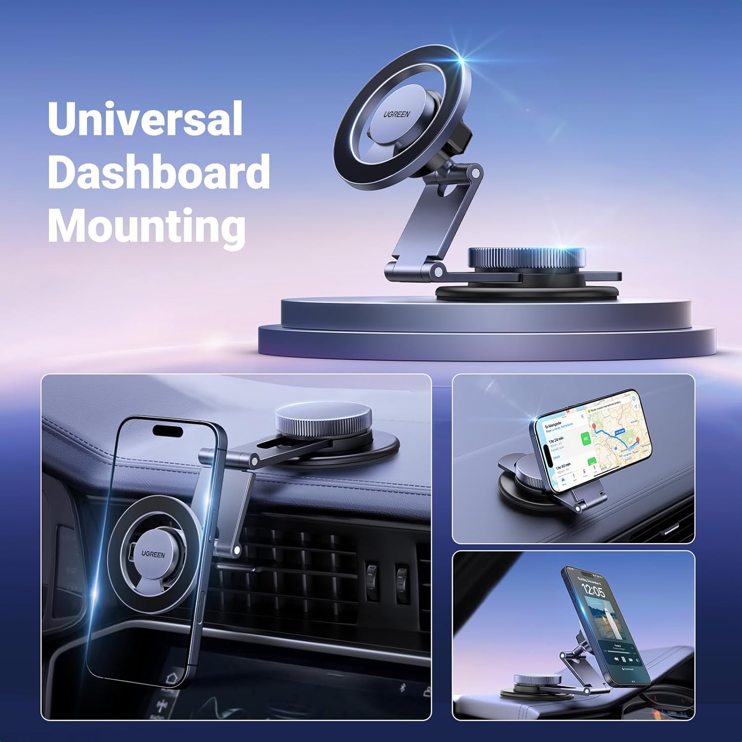 Buy Ugreen 45577 Magsafe Car Mount 360° Rotation Magnetic Phone Holder Dashboard from Vmart in Pakistan