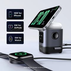 Buy Ugreen 45775 2-in-1 UNO Series Qi2 Magnetic Station Wireless Charger from Vmart in Pakistan