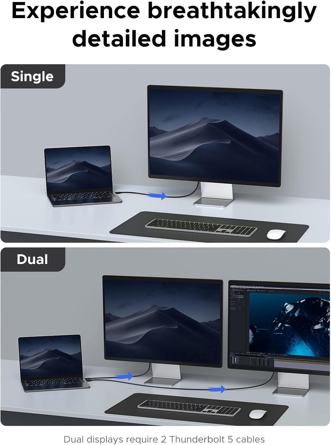 Buy Ugreen 45996 240W 80Gbps Thunderbolt 5 Cable 1m from Vmart in Pakistan
