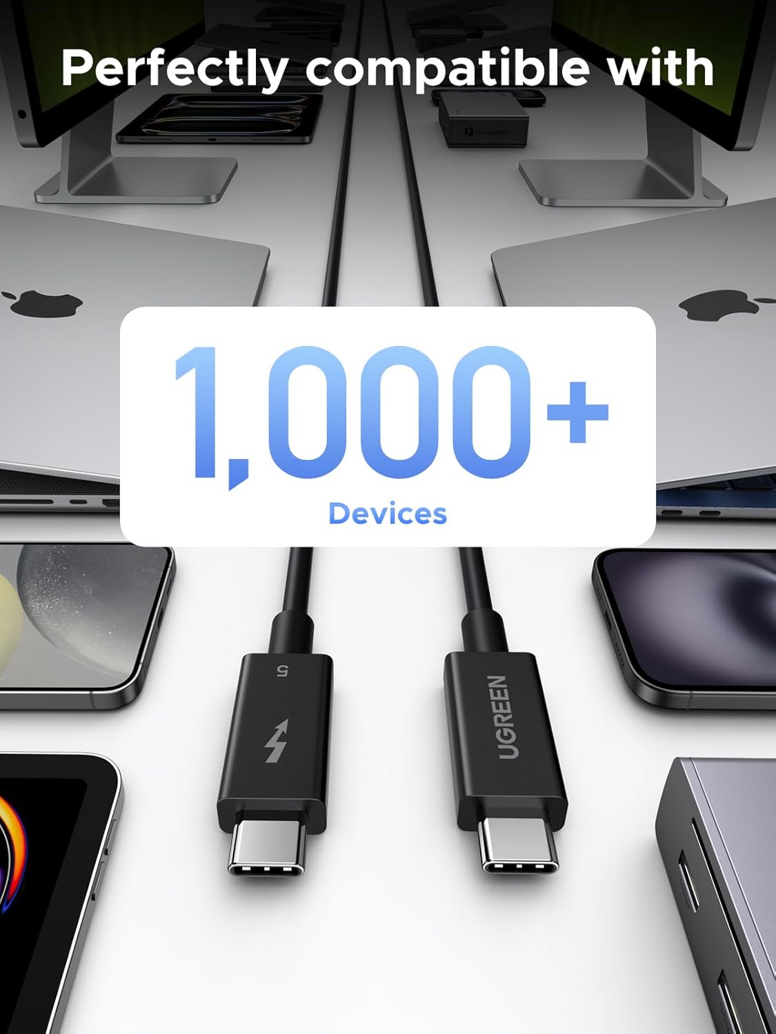 Buy Ugreen 45996 240W 80Gbps Thunderbolt 5 Cable 1m from Vmart in Pakistan