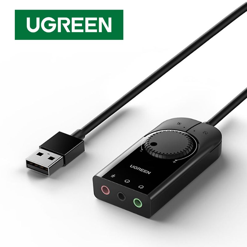Buy Ugreen 50599 USB 2.0 Sound Card with Mic & Speaker 1m from Vmart in Pakistan