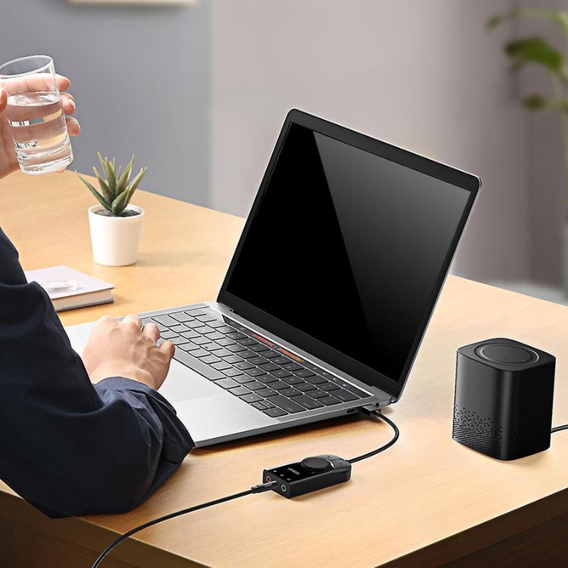 Buy Ugreen 50599 USB 2.0 Sound Card with Mic & Speaker 1m from Vmart in Pakistan