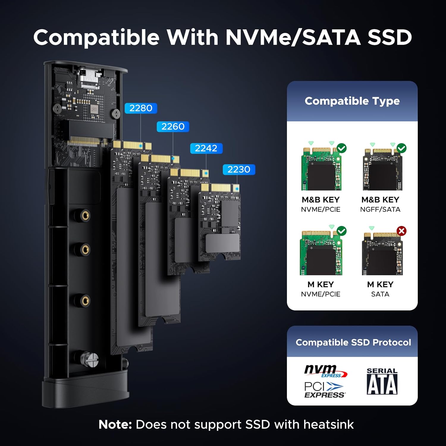 Buy Ugreen 55150 20Gbps M.2 NVMe SATA SSD Enclosure from Vmart in Pakistan