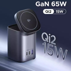 Buy Ugreen 55321 Nexode 65W 4-in-1 Qi2 Charging Station with 15W MagSafe Stand from Vmart in Pakistan