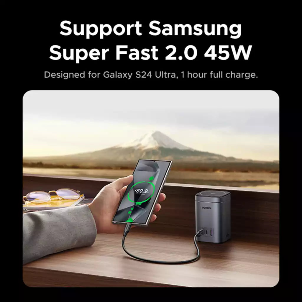 Buy Ugreen 55321 Nexode 65W 4-in-1 Qi2 Charging Station with 15W MagSafe Stand from Vmart in Pakistan