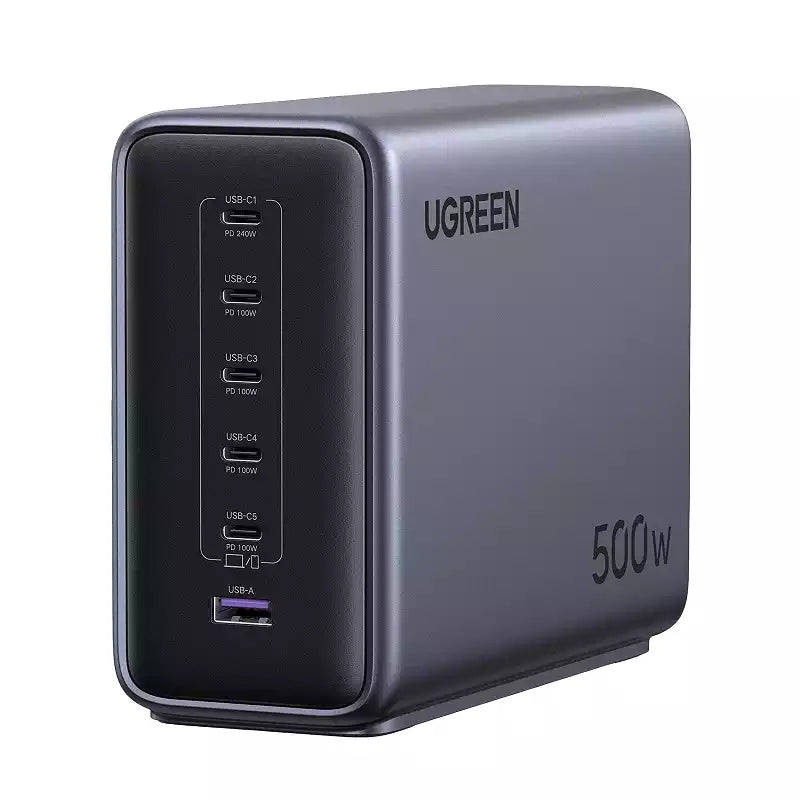 Buy Ugreen 55550B Nexode 500W 6-Port GaN Desktop Fast Charger from Vmart in Pakistan