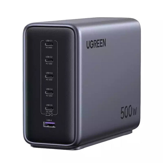 Buy Ugreen 55550B Nexode 500W 6-Port GaN Desktop Fast Charger from Vmart in Pakistan