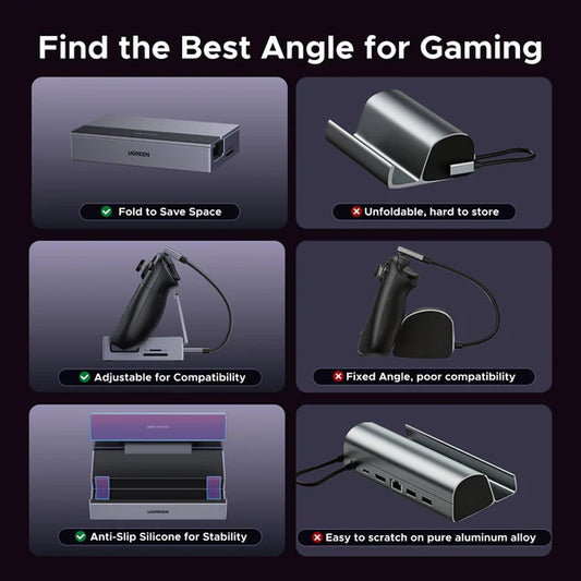 Buy Ugreen 55733 Steam Deck Dock 9-in-1 USB-C Hub with 4K 120Hz and PD 100W Vmart in Pakistan