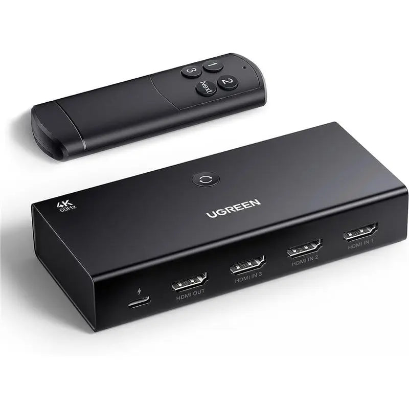 Buy Ugreen 55857 HDMI Switch 3 In 1 Out With Remote 4K 60Hz Vmart in Pakistan