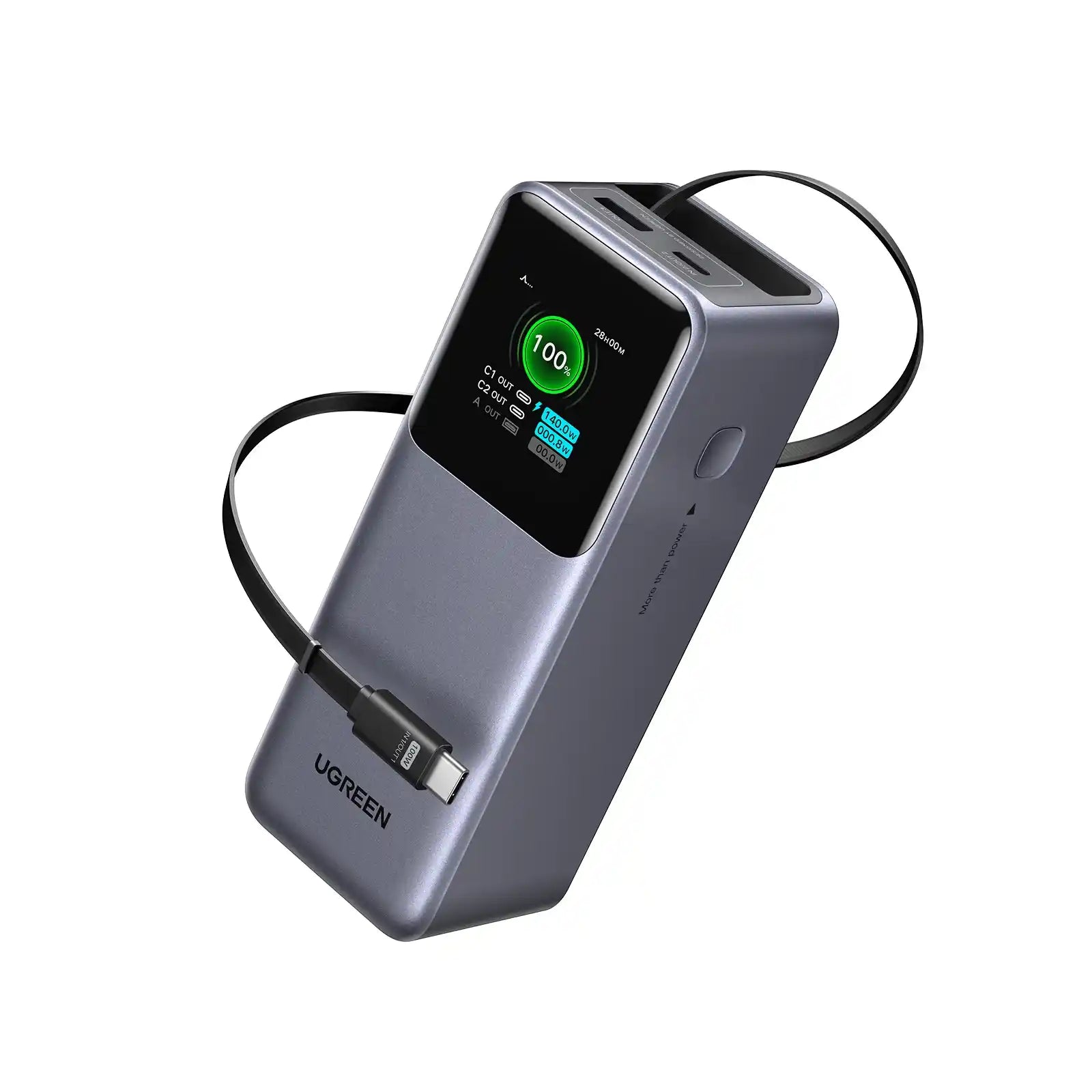 Buy Ugreen 55987B 20000mAh 165W Power Bank with Retractable Cable from Vmart in Pakistan

