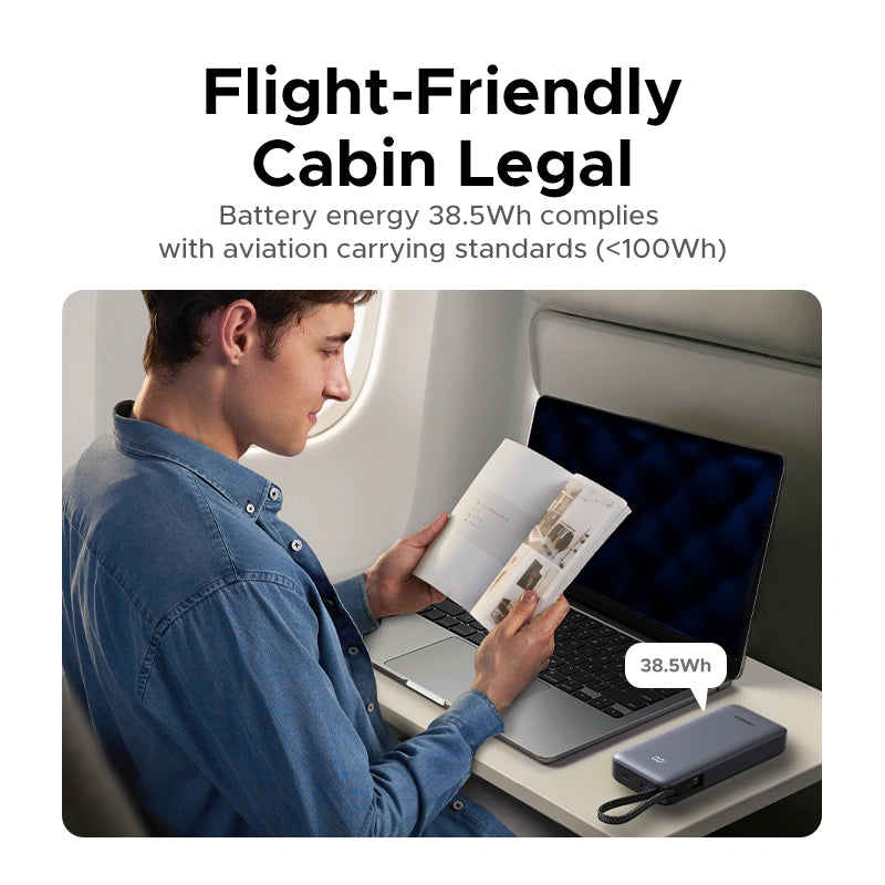 Buy Ugreen 55988 20000mAh 45W Power Bank with Built-in Cable Vmart in Pakistan