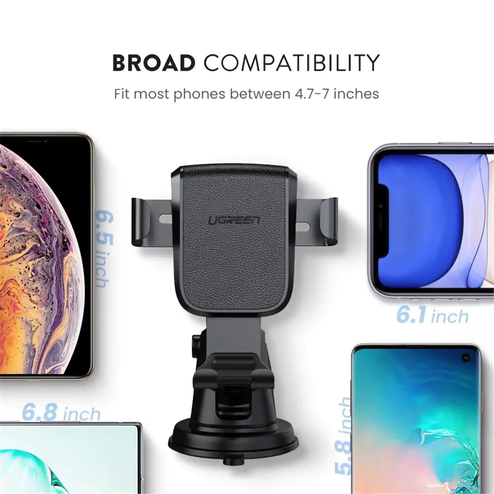 Buy Ugreen 60990 Gravity Phone Holder with Suction Cup Black from Vmart in Pakistan