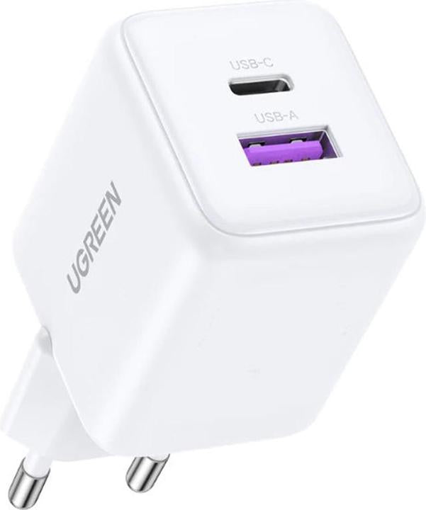 Buy Ugreen 65015 30W 2-Port GaN Fast Charger White EU from Vmart in Pakistan
