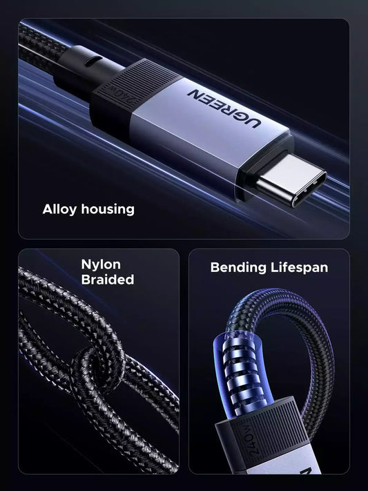 Buy Ugreen 65175 USB-C Cable (240W 40Gbps 8K@60Hz) 1m from Vmart in Pakistan